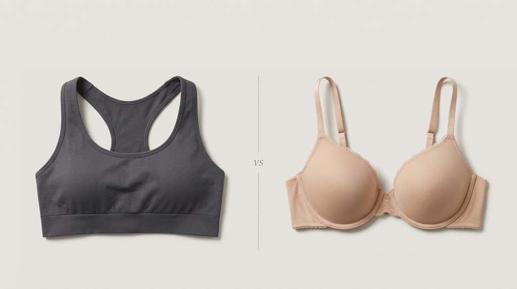 sports bra vs regular bra